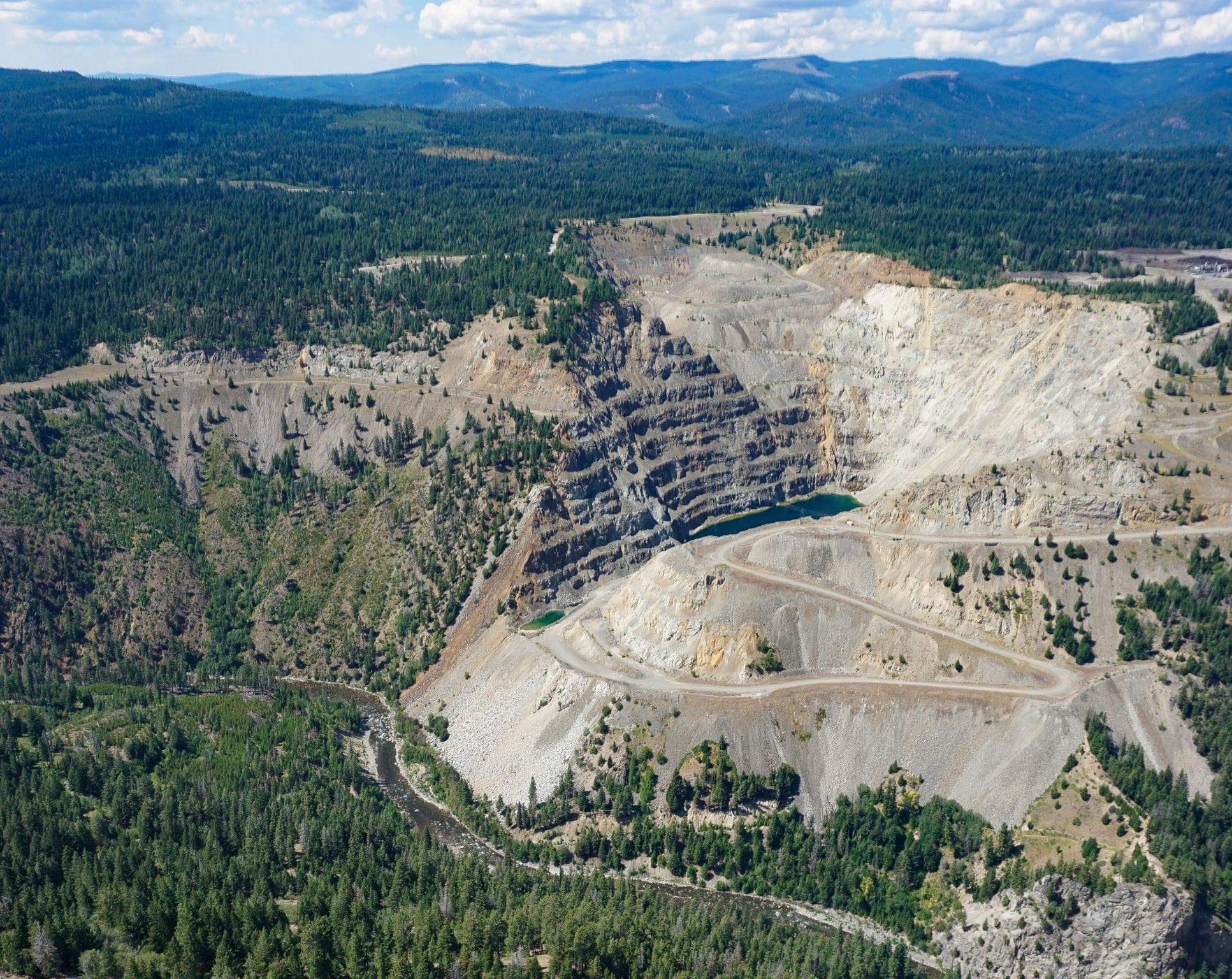 An aerial shot of B.C. Copper Mountain.