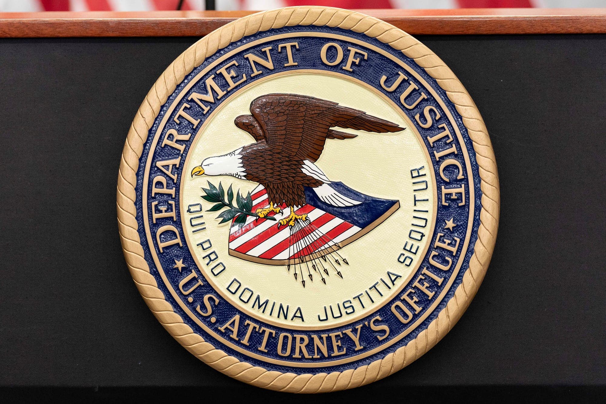A seal for the U.S. Department of Justice