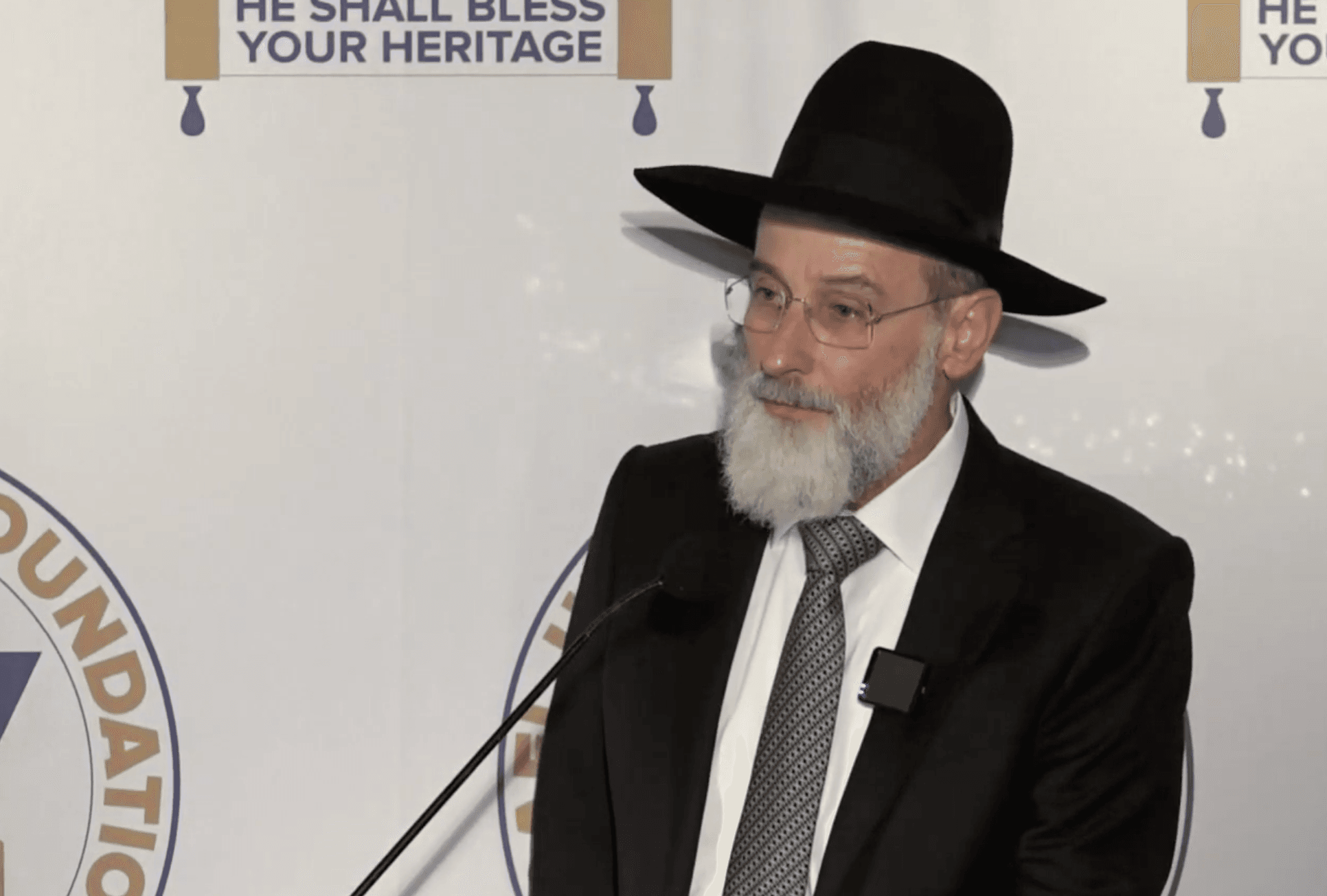 A screengrab of David Hofstedter, the director of the David Hofstedter Family Foundation, which changed its name and directors in 2025, speaks at an event.