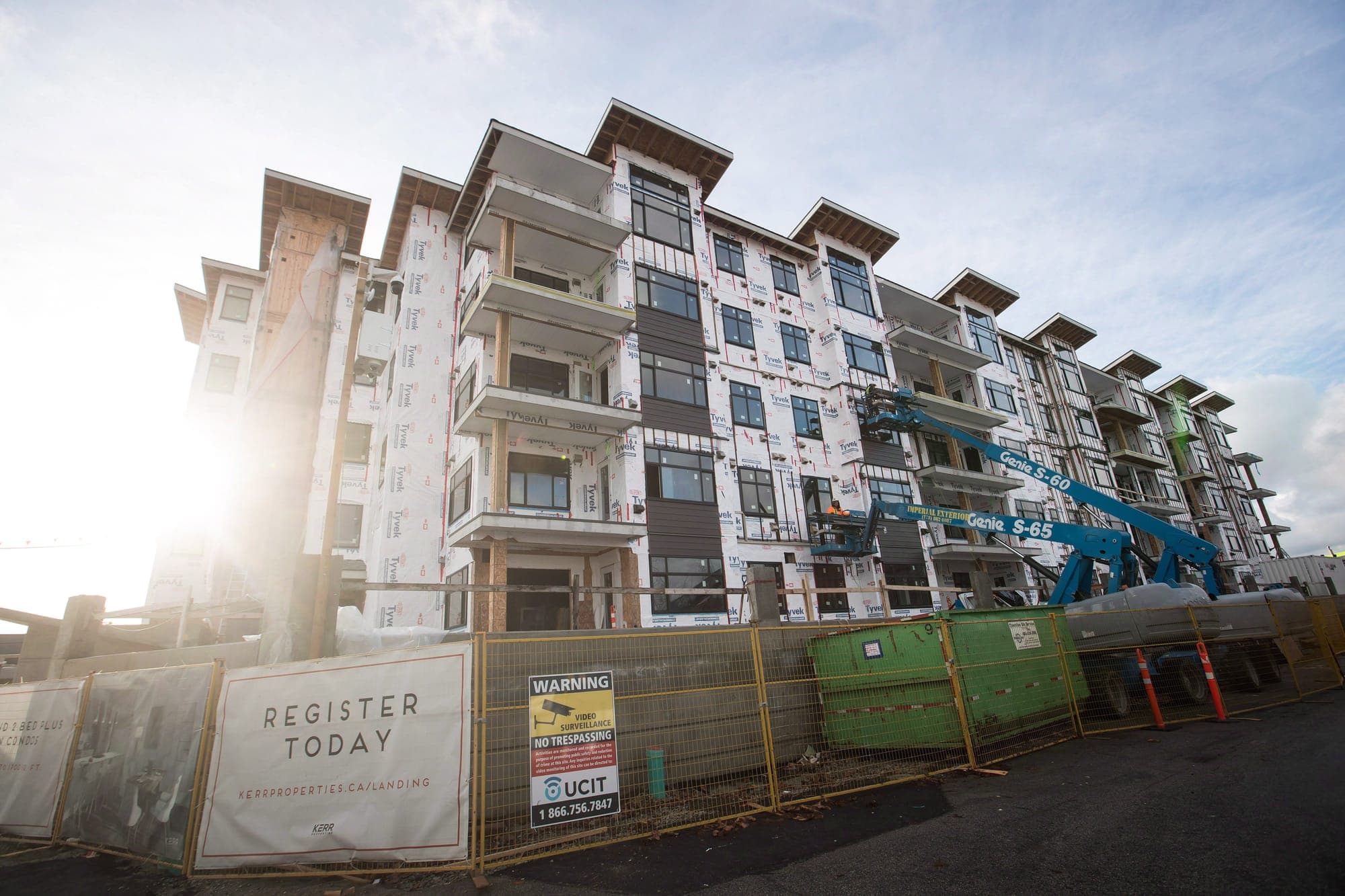 The Landing condo development is seen under construction in Langley, B.C., on Dec. 10, 2018.